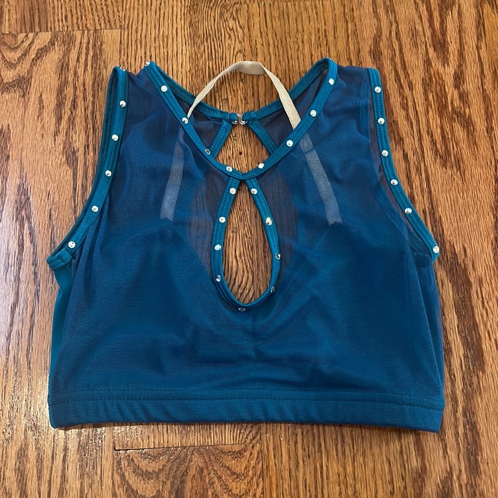 Révérence Teal Lyrical Dance Costume - Picture 4 of 8